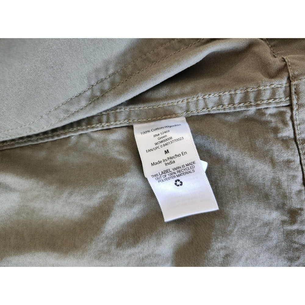 Free Assembly Womens M Green Utility‎ Button Jacket 100% Cotton Workwear (006) - Picture 5 of 7